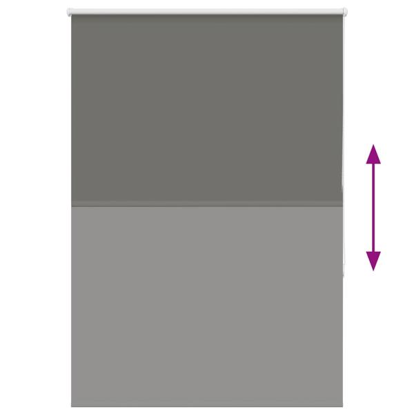 Verdunkelungsrollo Grau 95x150 cm Stoffbreite 90,7 cm Polyester