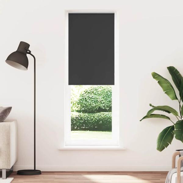ARDEBO.de - Verdunkelungsrollo Schwarz 80x230 cm Stoffbreite 75,7 cm