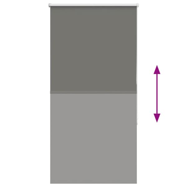 Verdunkelungsrollo Grau 65x130 cm Stoffbreite 60,7 cm Polyester