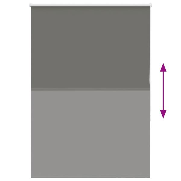 Verdunkelungsrollo Grau 115x150cm Stoffbreite 110,7cm Polyester