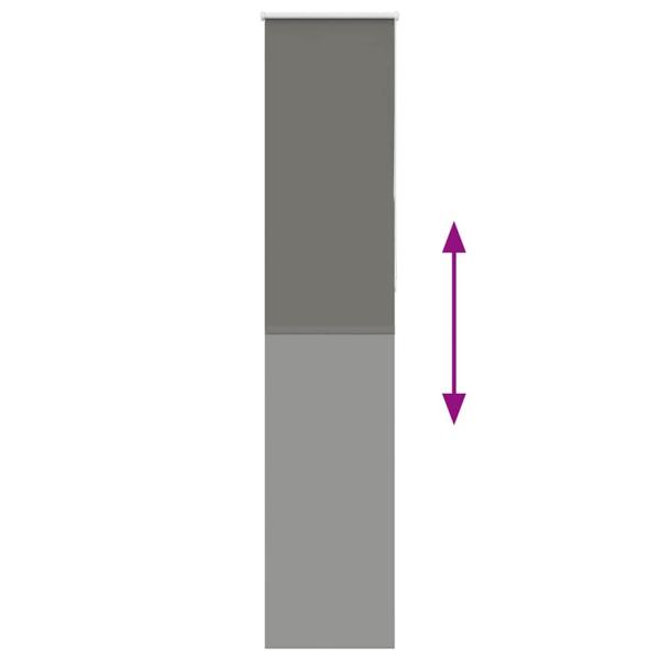 Verdunkelungsrollo Grau 55x210 cm Stoffbreite 50,7 cm Polyester