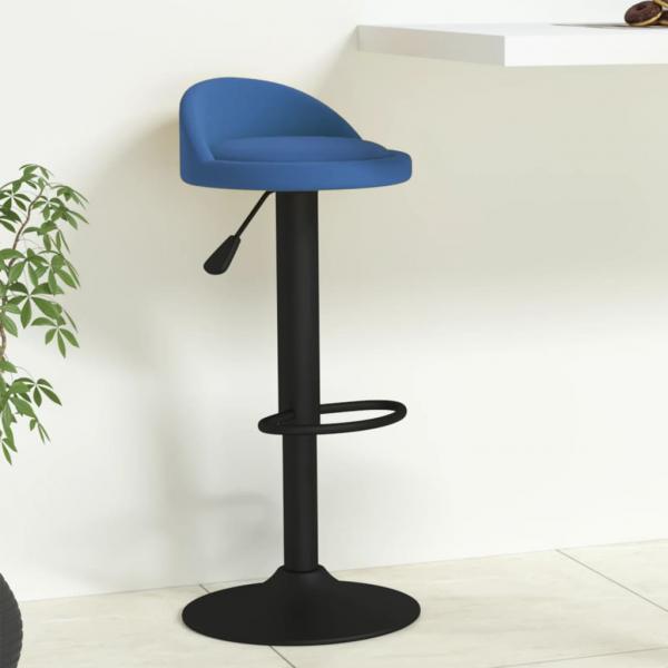 ARDEBO.de - Barhocker Blau Samt