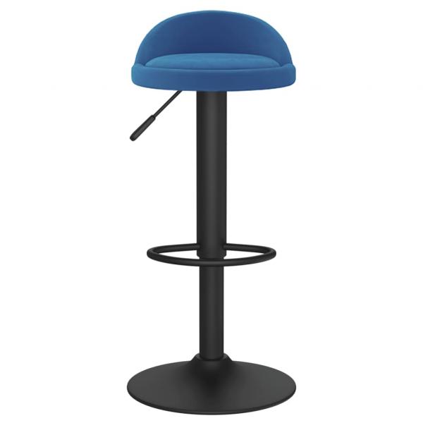 Barhocker Blau Samt