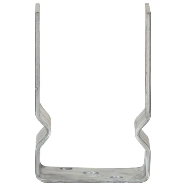 Pfostenträger 12 Stk. Silbern 9×6×15 cm Verzinkter Stahl