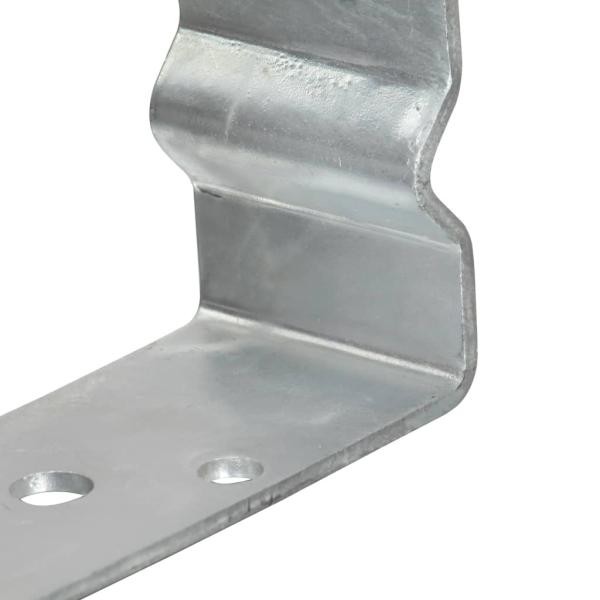 Pfostenträger 12 Stk. Silbern 9×6×15 cm Verzinkter Stahl