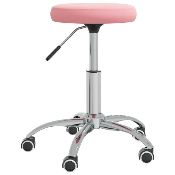Bürostuhl Drehbar Rosa Samt