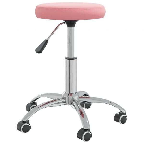 Bürostuhl Drehbar Rosa Samt