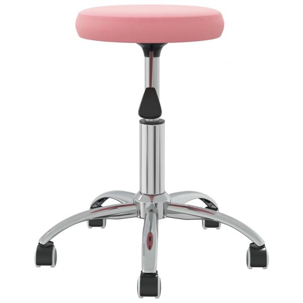 Bürostuhl Drehbar Rosa Samt