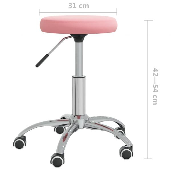 Bürostuhl Drehbar Rosa Samt