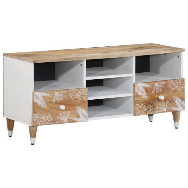 ARDEBO.de - TV-Schrank 100x33,5x46 cm Massivholz Mango