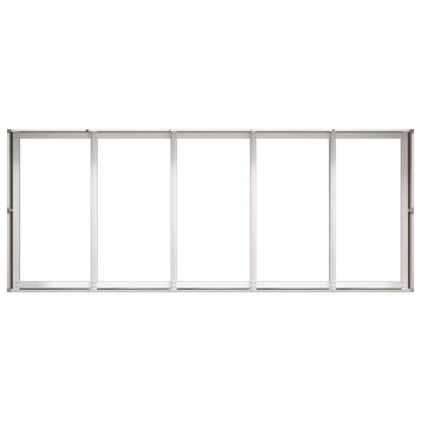 Pflanzkübel 200x80x40 cm Edelstahl