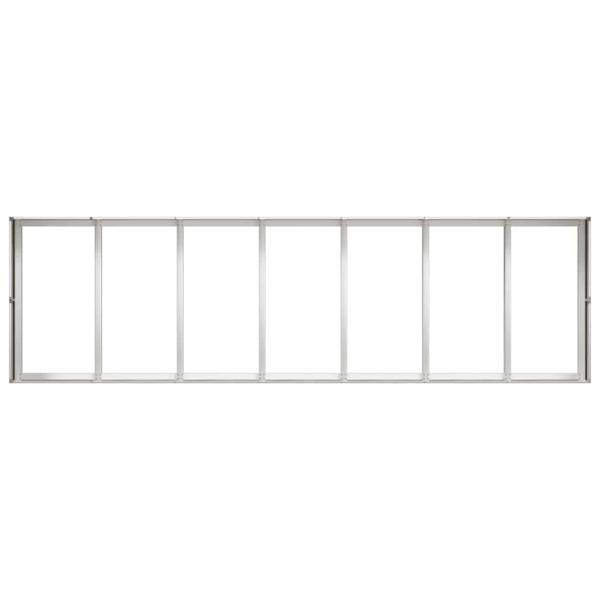 Pflanzkübel 280x80x40 cm Edelstahl