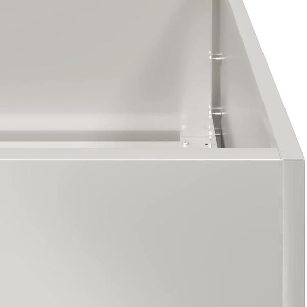 Pflanzkübel 280x80x40 cm Edelstahl