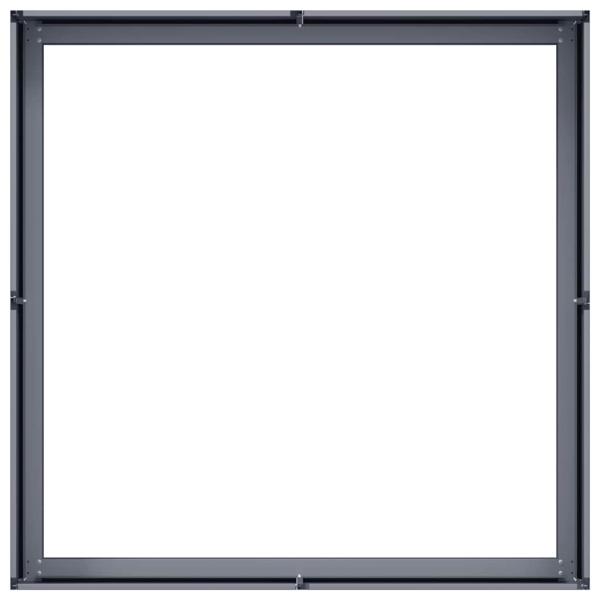 Pflanzkübel Anthrazit 100x100x30 cm Stahl