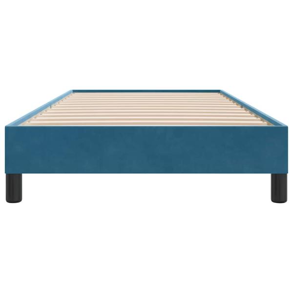 ARDEBO.de - Boxspringbett ohne Matratze Dunkelblau 100x210 cm Samt
