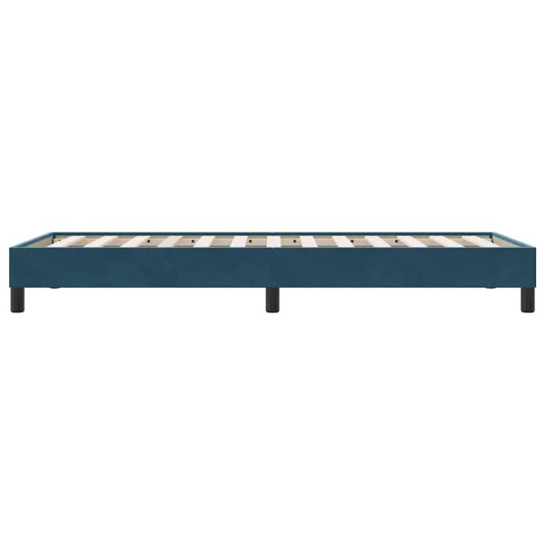 Boxspringbett ohne Matratze Dunkelblau 100x210 cm Samt