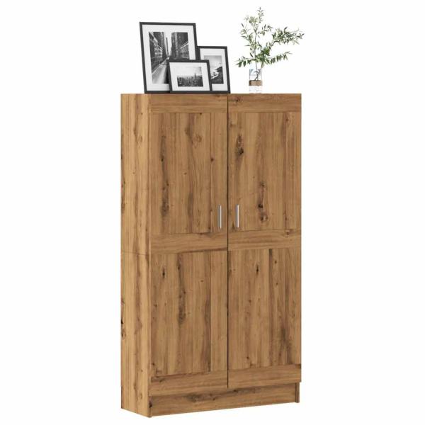 ARDEBO.de - Bücherschrank Artisan-Eiche 82,5x30,5x150 cm Holzwerkstoff