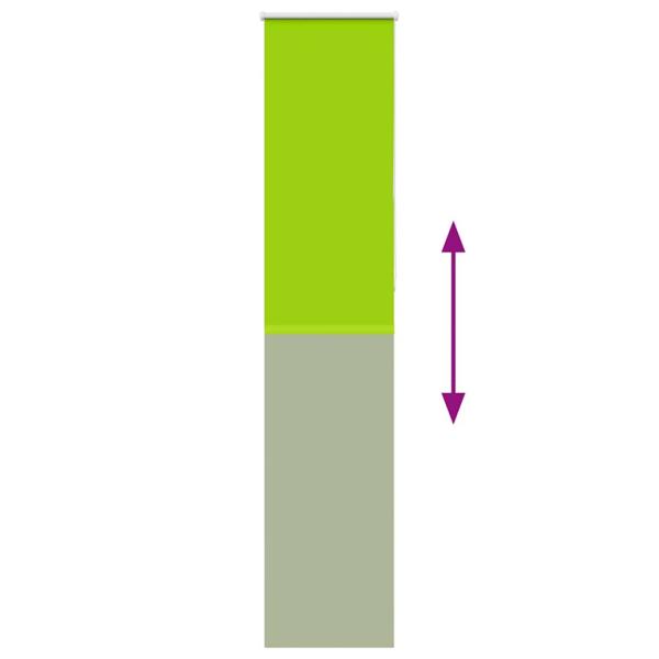 Verdunkelungsrollo Grün 60x230 cm Stoffbreite 55,7 cm Polyester