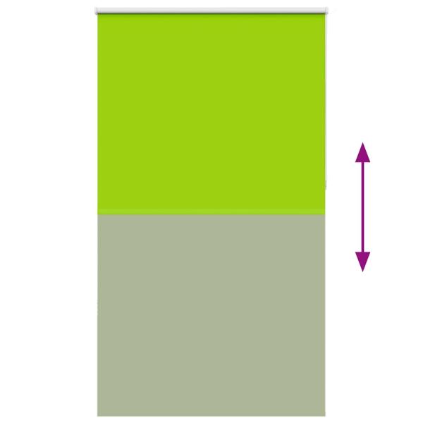 Verdunkelungsrollo Grün 130x230cm Stoffbreite 126,6cm Polyester