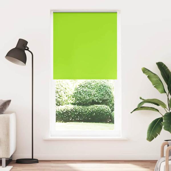 Verdunkelungsrollo Grün 95x230 cm Stoffbreite 90,7 cm Polyester