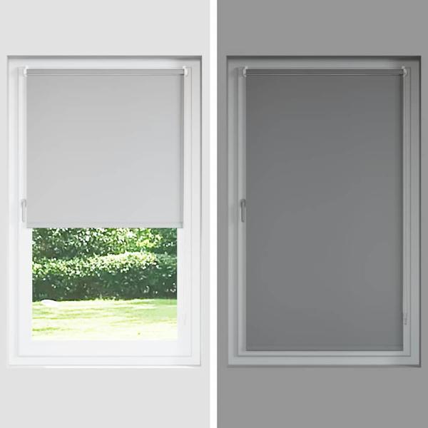 Verdunkelungsrollo Grün 95x230 cm Stoffbreite 90,7 cm Polyester