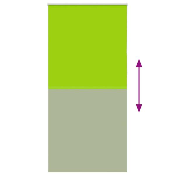 Verdunkelungsrollo Grün 95x230 cm Stoffbreite 90,7 cm Polyester