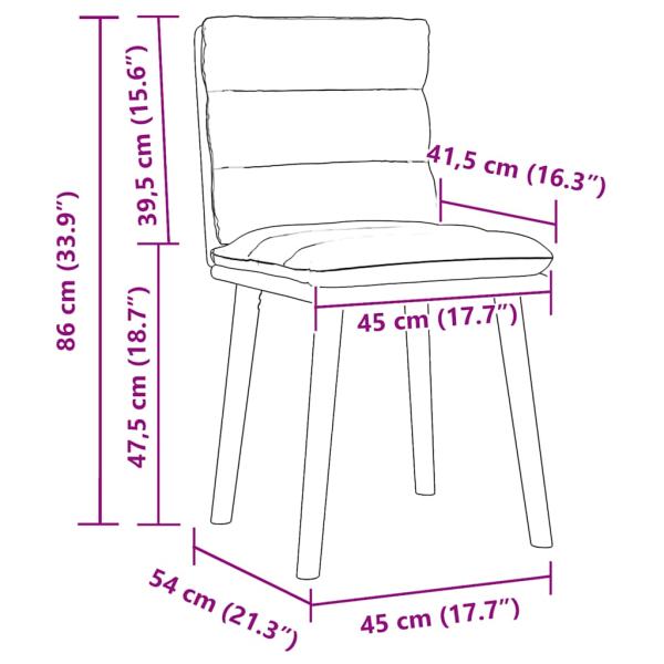Esszimmerstühle 4 Stk. Creme Stoff