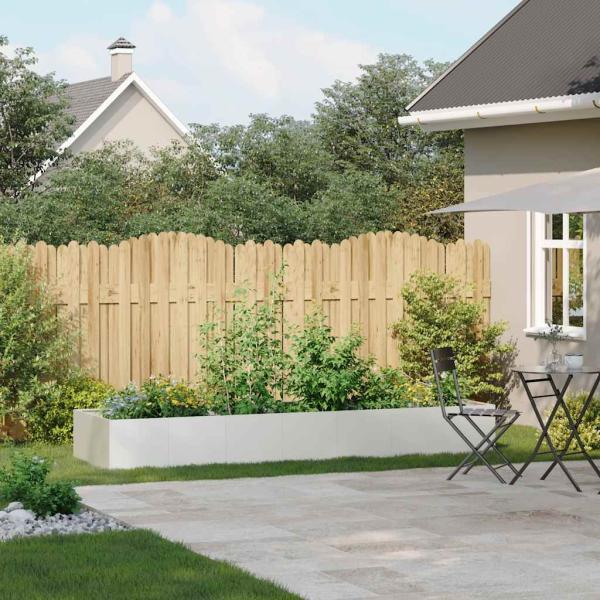 Pflanzgefäß Weiß 280x80x40 cm Stahl