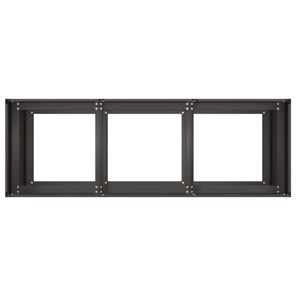 Pflanzkübel Schwarz 120x40x80 cm Kaltgewalzter Stahl