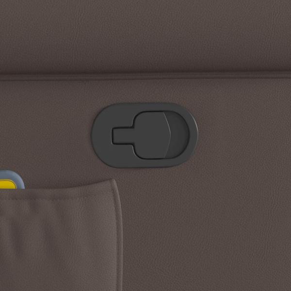 Stehsessel Massage Glänzendes Braun Kunstleder