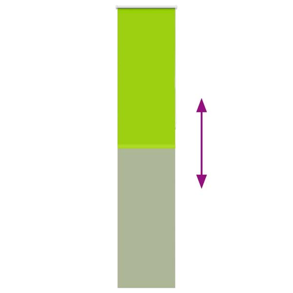 Verdunkelungsrollo Grün 45x210 cm Stoffbreite 40,7 cm Polyester