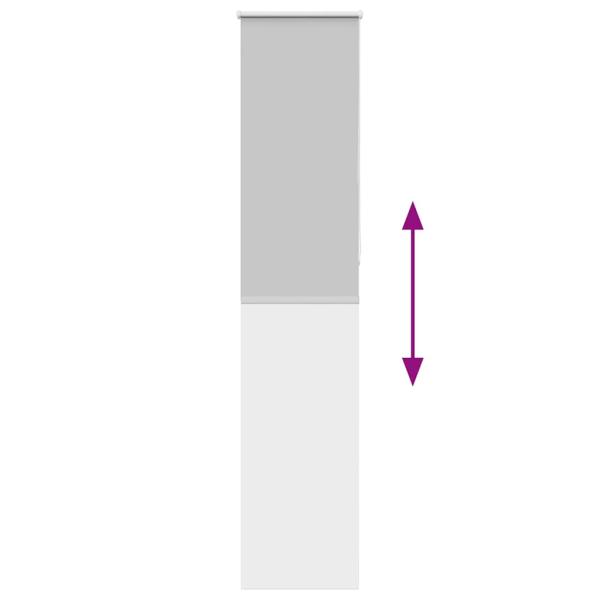 Verdunkelungsrollo Hellgrau 50x210 cm Stoffbreite 45,7 cm