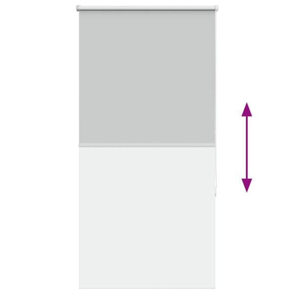 Verdunkelungsrollo Hellgrau 75x130 cm Stoffbreite 70,7 cm