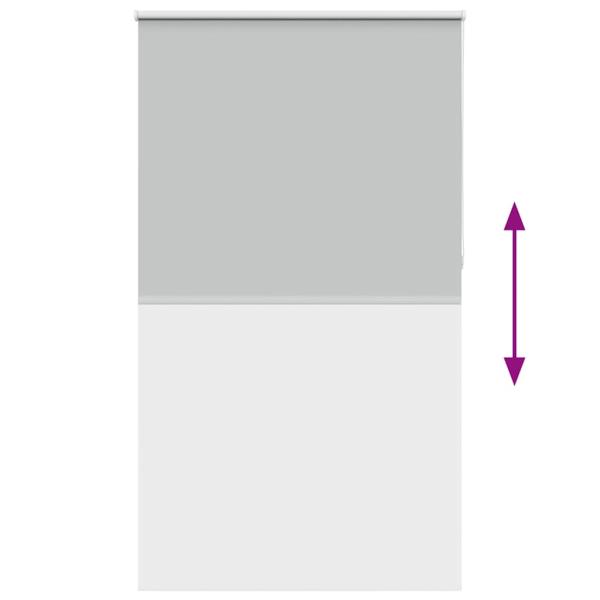 Verdunkelungsrollo Hellgrau 130x230cm Stoffbreite 126,6cm