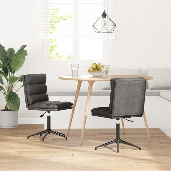 ARDEBO.de - Esszimmerstühle 2 Stk. Schwarz Kunstleder