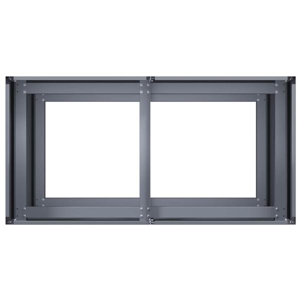 Pflanzkübel Anthrazit 80x40x80 cm Kaltgewalzter Stahl