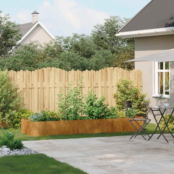 Pflanzkübel Rostig 280x80x40 cm Wetterfester Stahl