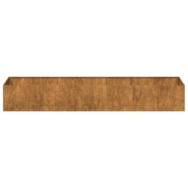 Pflanzkübel Rostig 280x80x40 cm Wetterfester Stahl