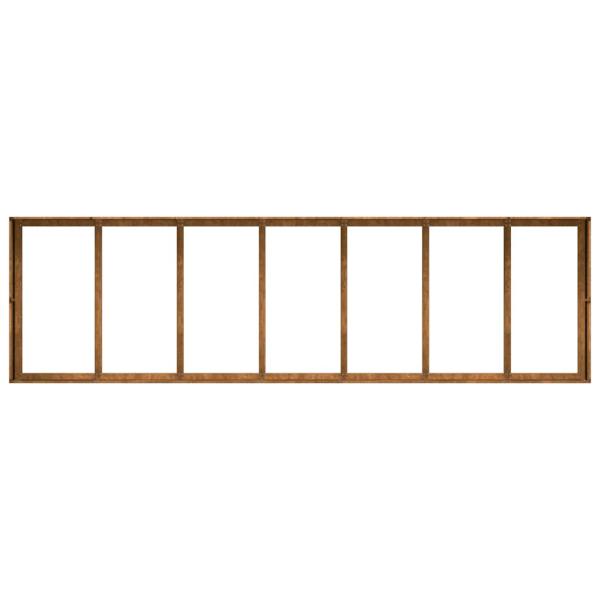 Pflanzkübel Rostig 280x80x40 cm Wetterfester Stahl