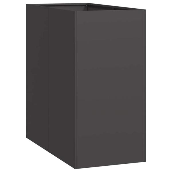 Pflanzkübel Schwarz 40x80x80 cm Stahl