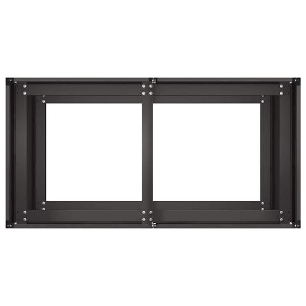 Pflanzkübel Schwarz 80x40x80 cm Kaltgewalzter Stahl