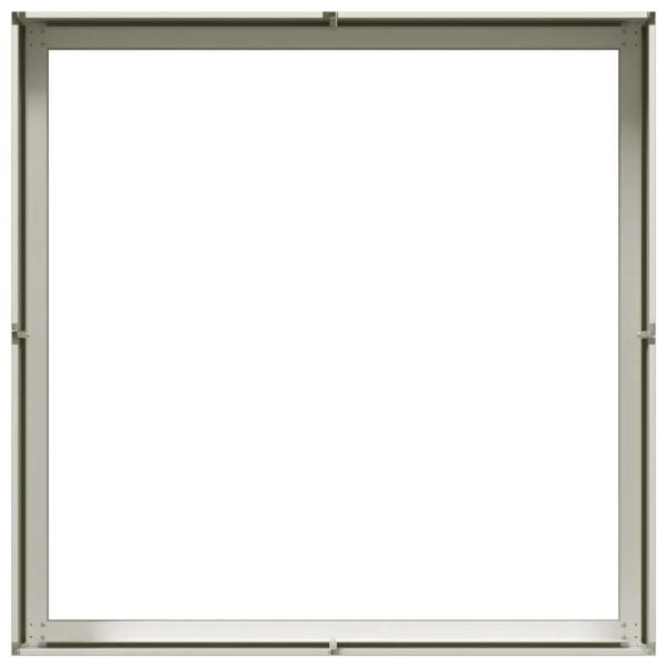 Pflanzkübel Weiß 100x100x30 cm Stahl