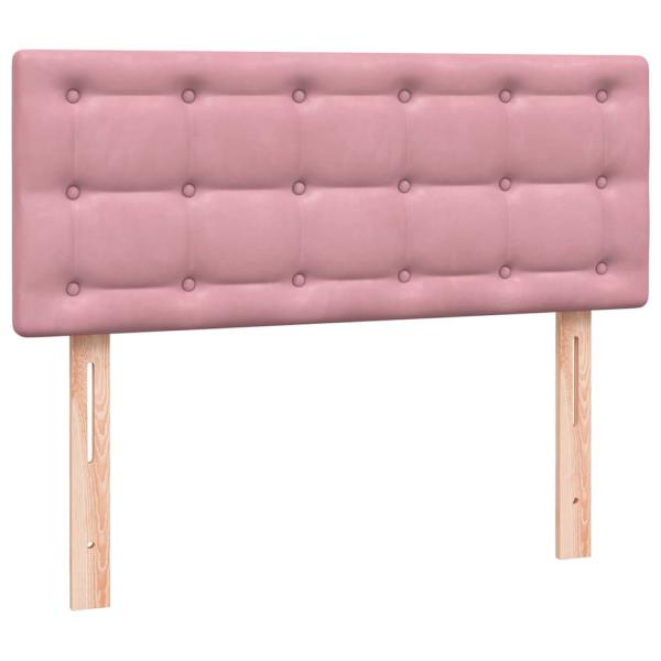 Boxspringbett mit Matratze Rosa 120x220 cm Samt