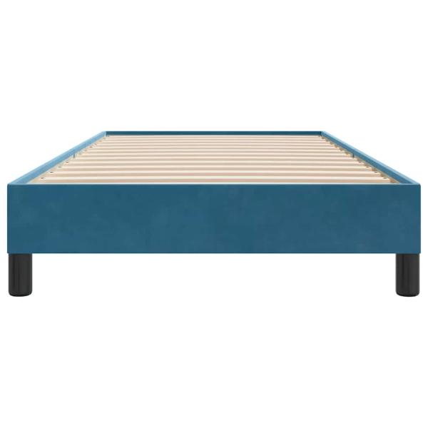 Boxspringbett ohne Matratze Dunkelblau 80x210 cm Samt