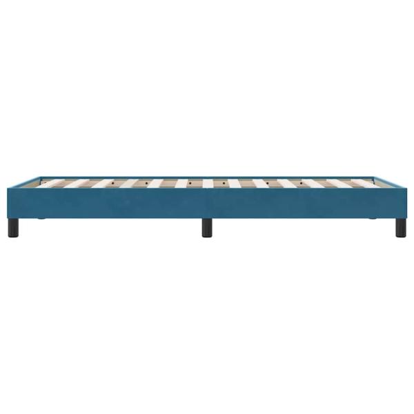 Boxspringbett ohne Matratze Dunkelblau 80x210 cm Samt
