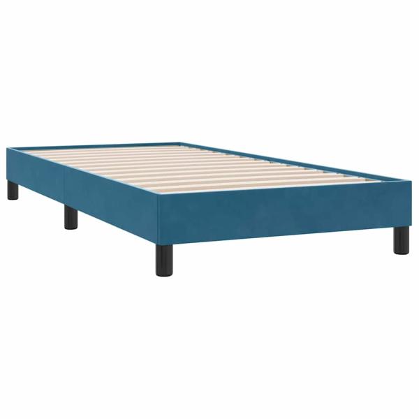 Boxspringbett ohne Matratze Dunkelblau 90x210 cm Samt