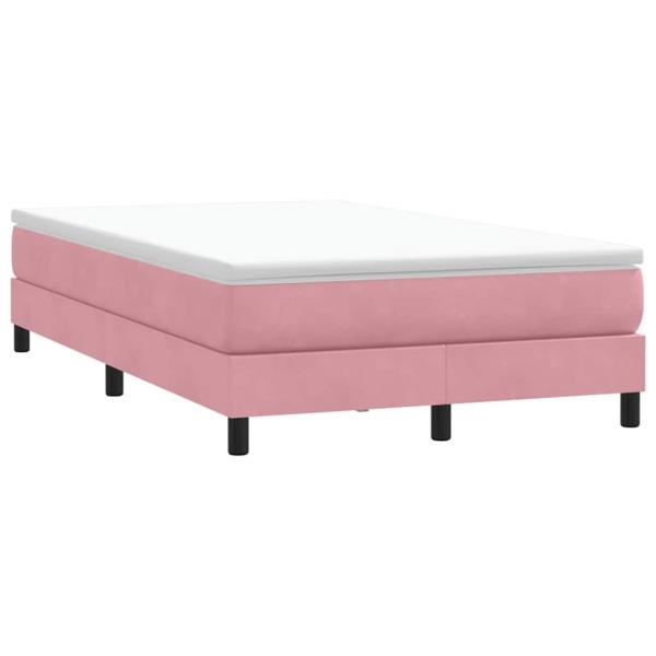 ARDEBO.de - Boxspringbett ohne Matratze Rosa 120x210 cm Samt