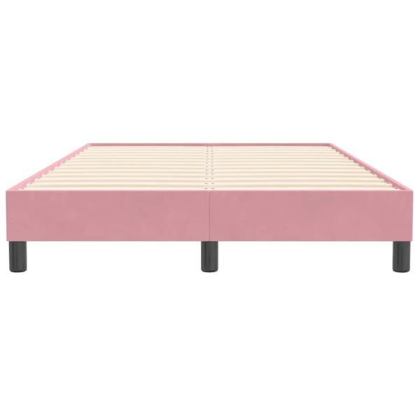 Boxspringbett ohne Matratze Rosa 120x210 cm Samt