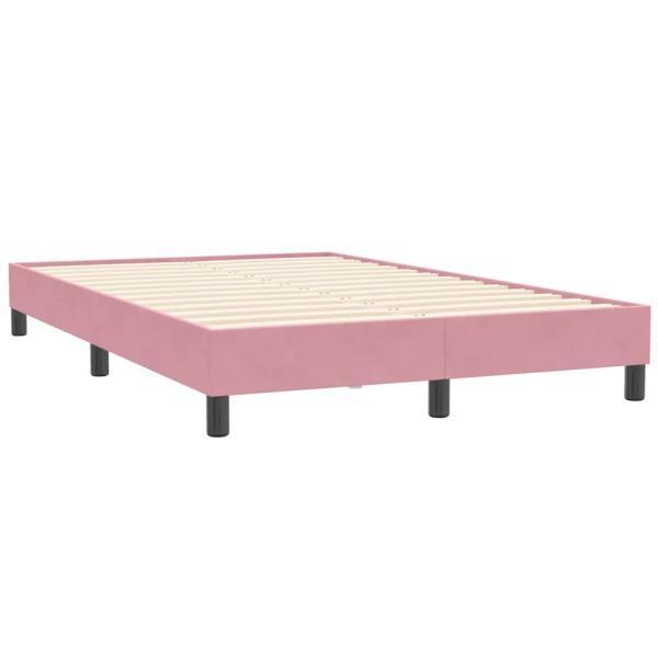 Boxspringbett ohne Matratze Rosa 120x210 cm Samt