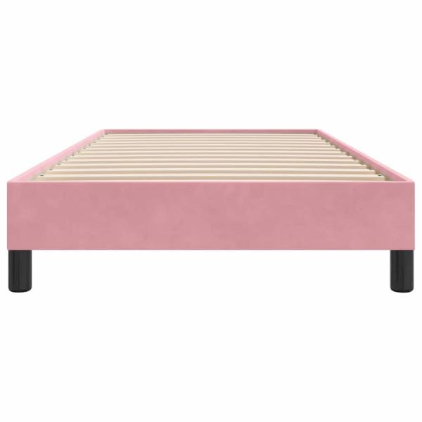 Boxspringbett ohne Matratze Rosa 100x210 cm Samt